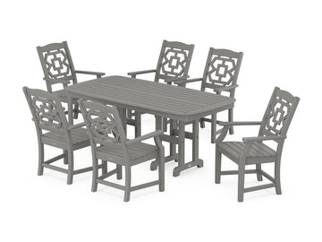 Chinoiserie Arm Chair 7-Piece Dining Set Photo