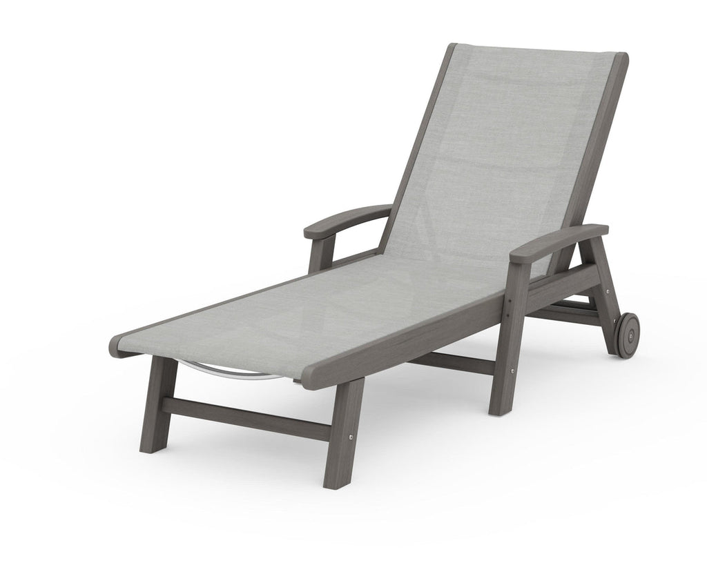 Coastal Chaise with Wheels Retreat Home Furniture