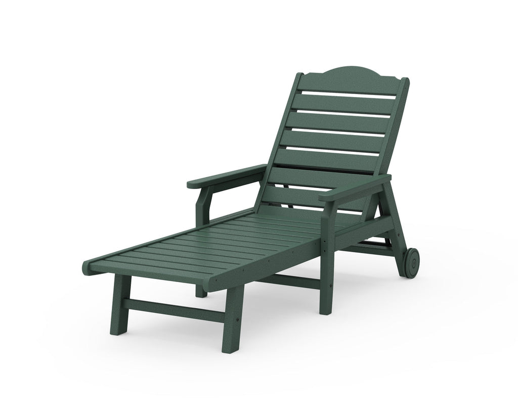 Savannah Chaise with Arms and Wheels Retreat Home Furniture