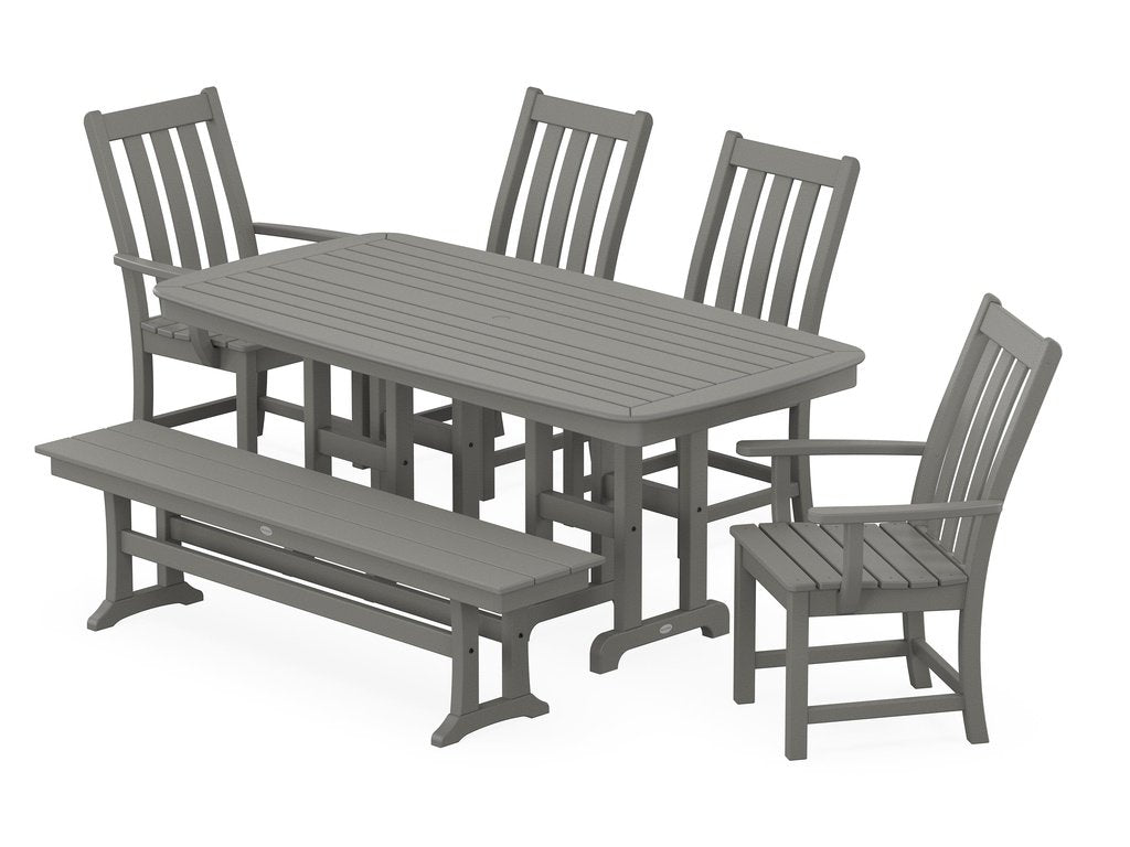Vineyard 6-Piece Dining Set with Bench Photo