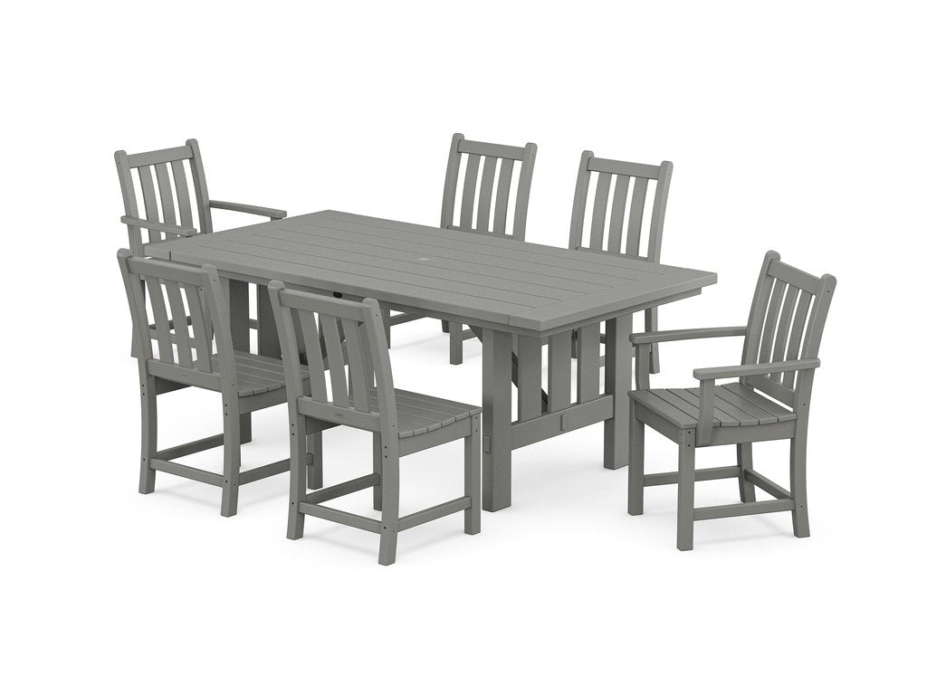 Traditional Garden 7-Piece Dining Set with Mission Table Photo