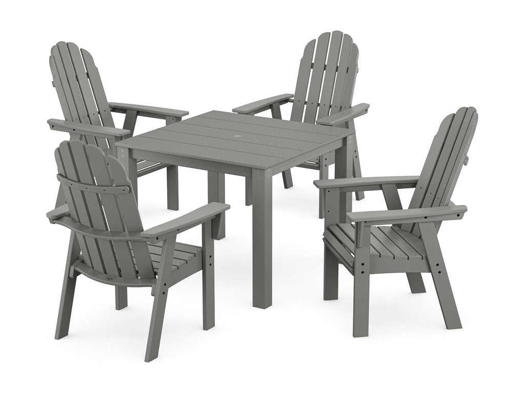 Vineyard Curveback Adirondack 5-Piece Parsons Dining Set Photo