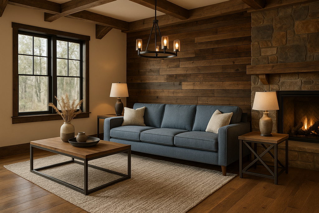 the sofa is more blue-grey.  Recolor