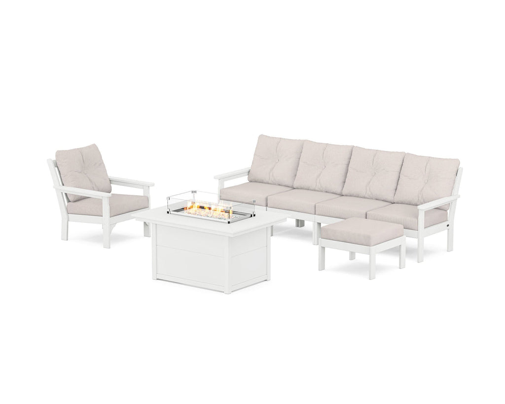 Vineyard Sectional Lounge and Fire Pit Set Retreat Home Furniture