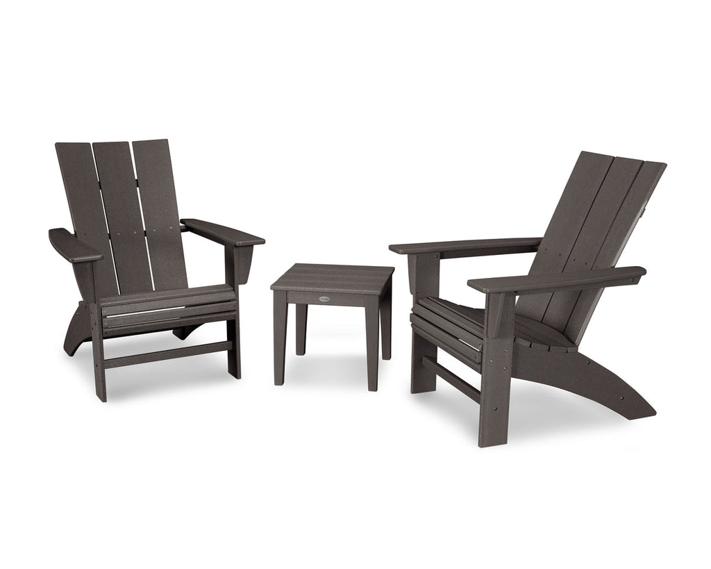 3-Piece Curveback Adirondack Set Retreat Home Furniture