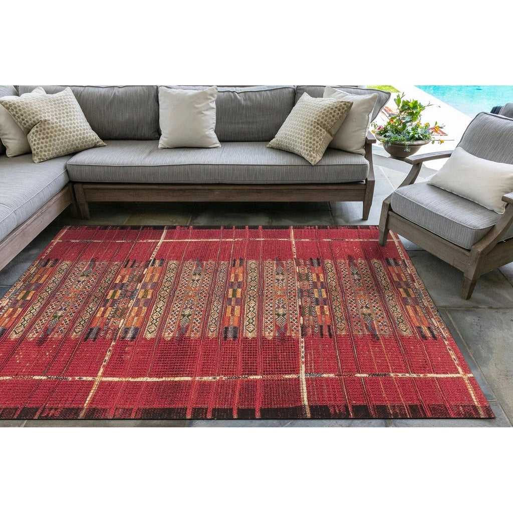 Tribal Stripe - Red - Retreat Home Furniture