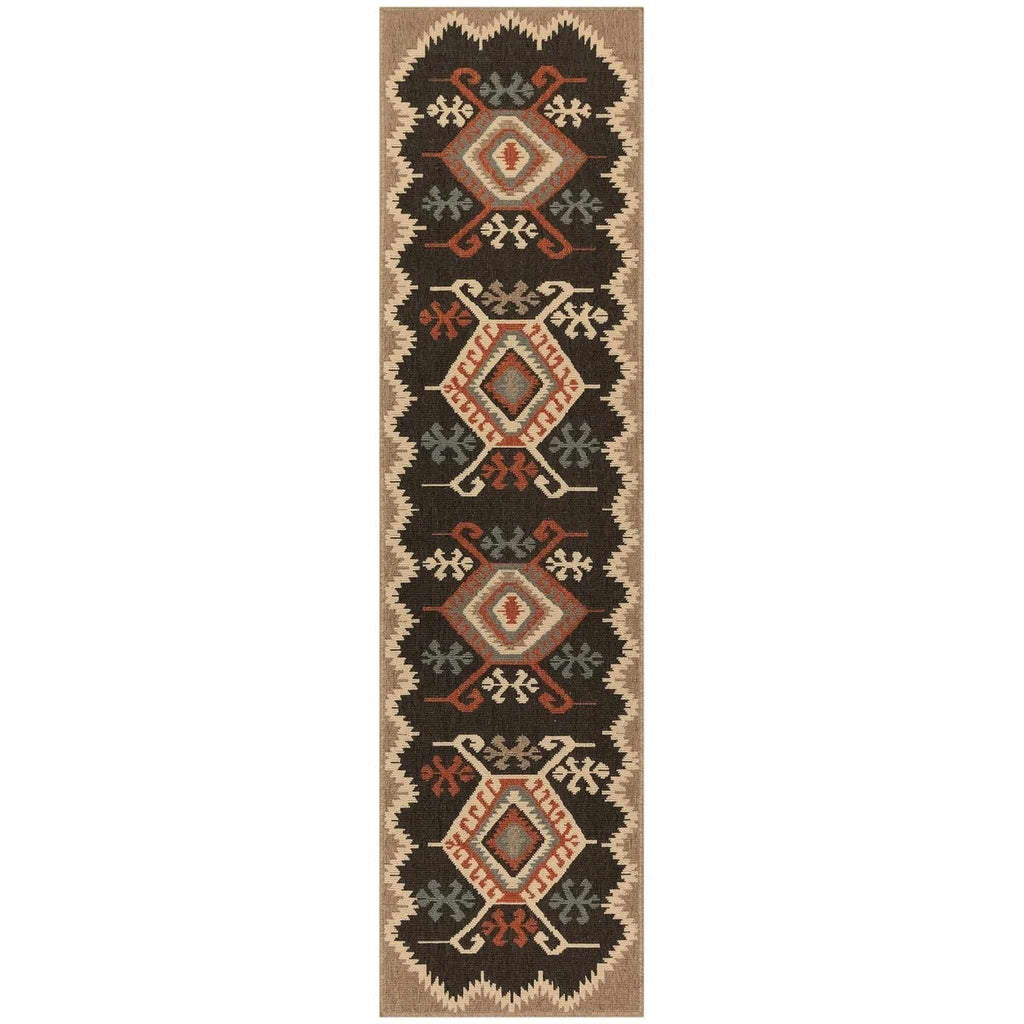 Riviera Kilim - Black - Retreat Home Furniture