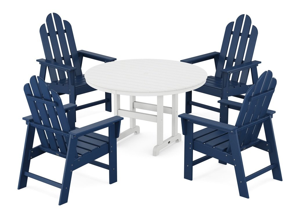 Long Island 5-Piece Round Farmhouse Dining Set Photo