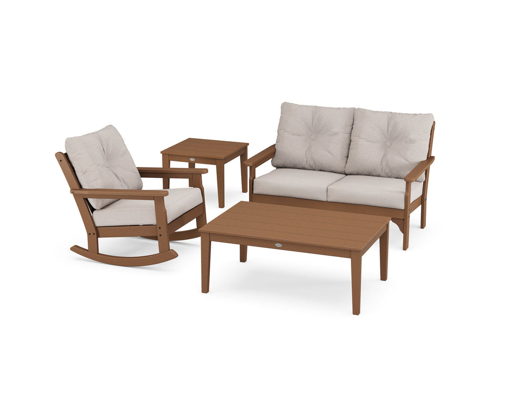 Vineyard 4-Piece Deep Seating Rocker Set Retreat Home Furniture