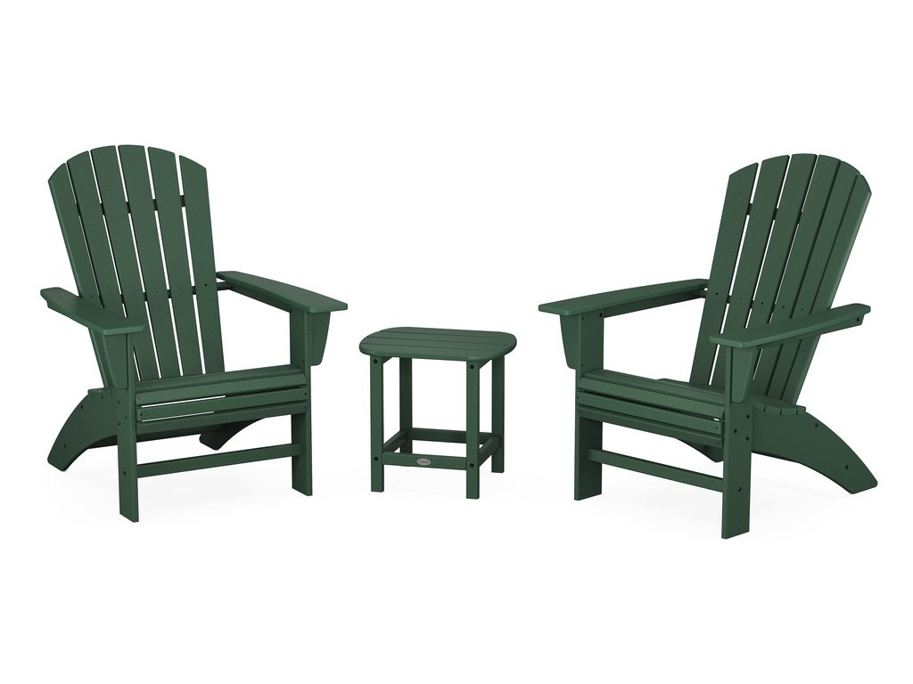 Nautical 3-Piece Curveback Adirondack Set Photo