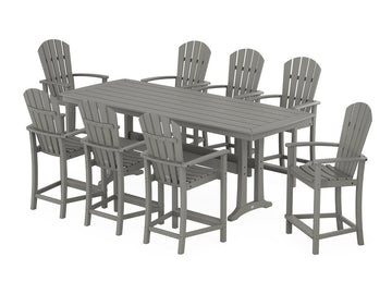 Palm Coast 9-Piece Counter Set with Trestle Legs Photo