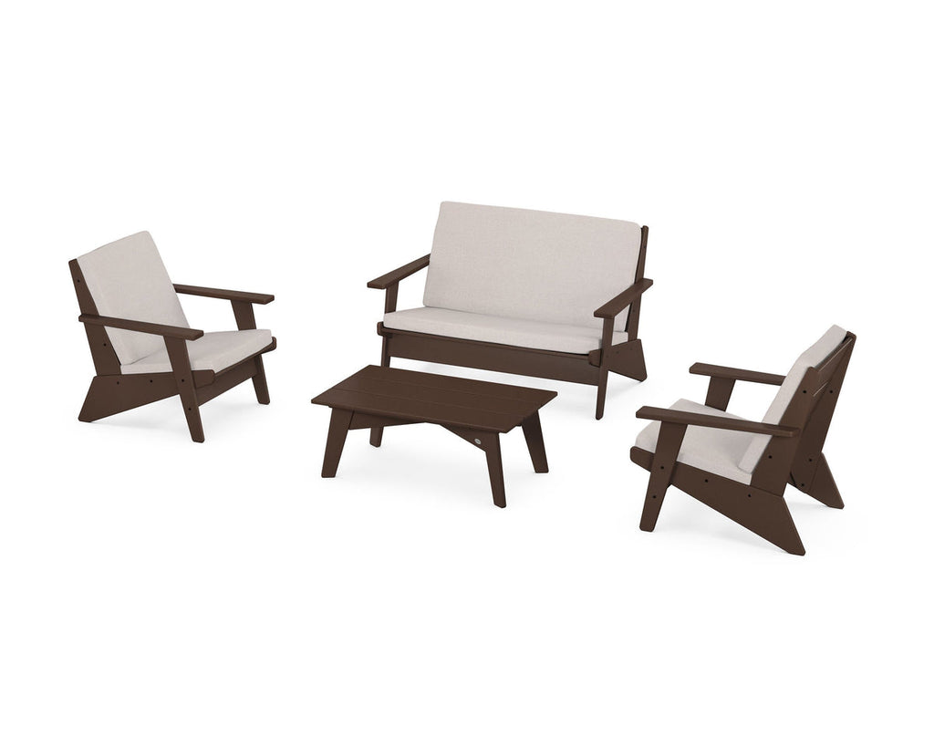 Riviera Modern Lounge 4-Piece Set Retreat Home Furniture