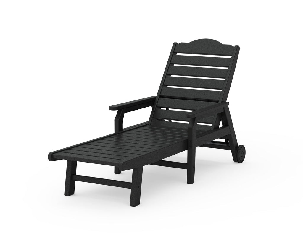 Savannah Chaise with Arms and Wheels Retreat Home Furniture