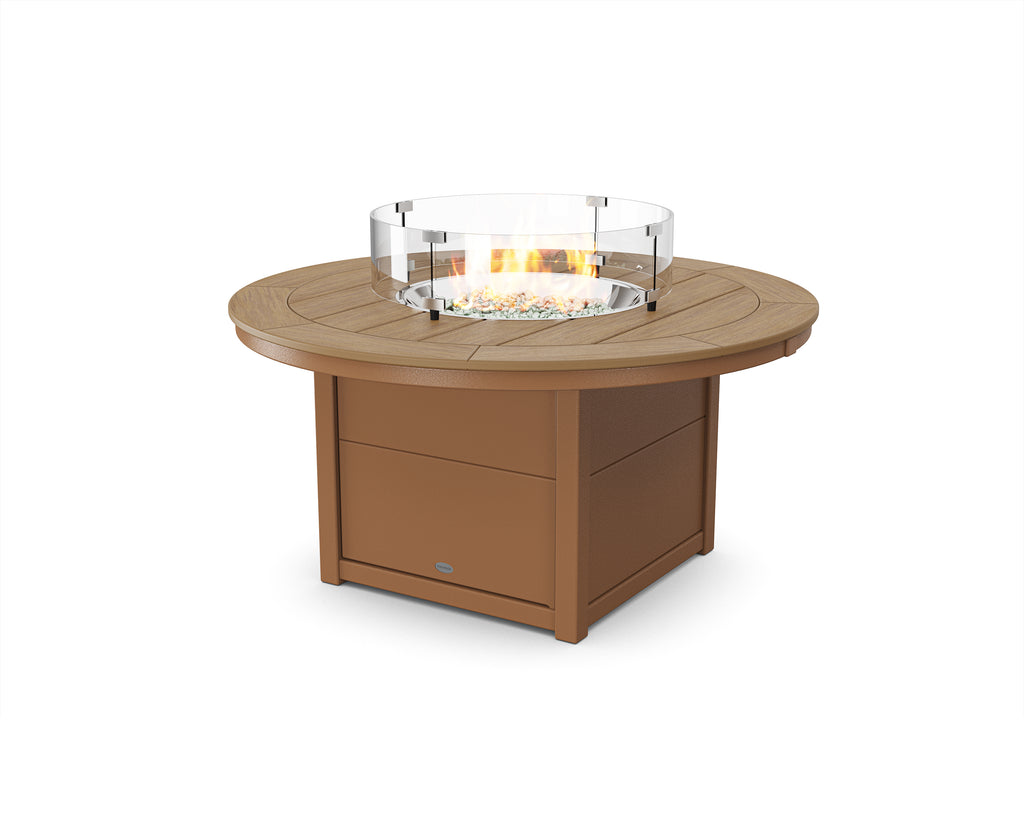 Round 48" Fire Pit Table | Select Accents Retreat Home Furniture