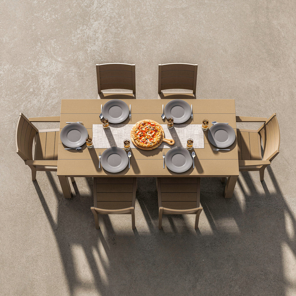 84" Designer Series Parsons Dining Table | Natural Finish Retreat Home Furniture