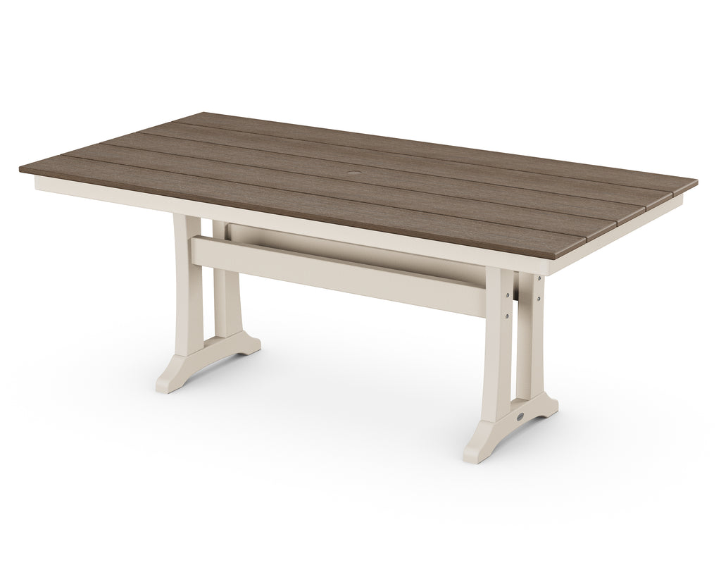 Farmhouse Trestle 37" x 72" Dining Table | Select Accents Retreat Home Furniture