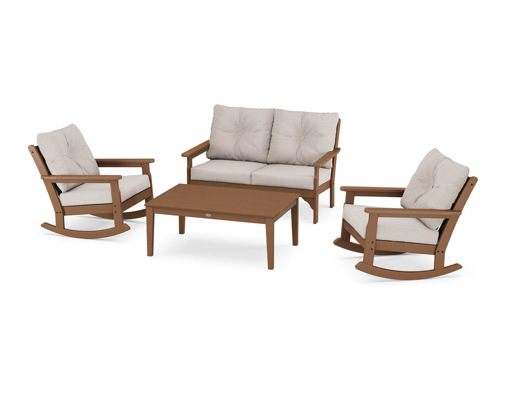 Vineyard 4-Piece Deep Seating Rocking Chair Set Retreat Home Furniture