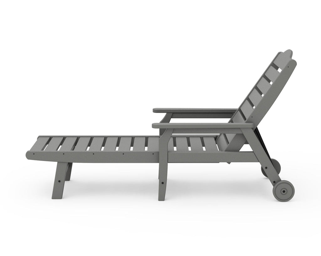 Savannah Chaise with Arms and Wheels Retreat Home Furniture