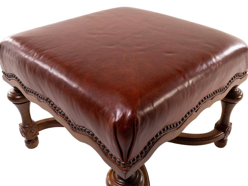 オットマン・スツール ottoman leather footstool Wesley Hall – Ottomans – Monte Blanc Chianti
