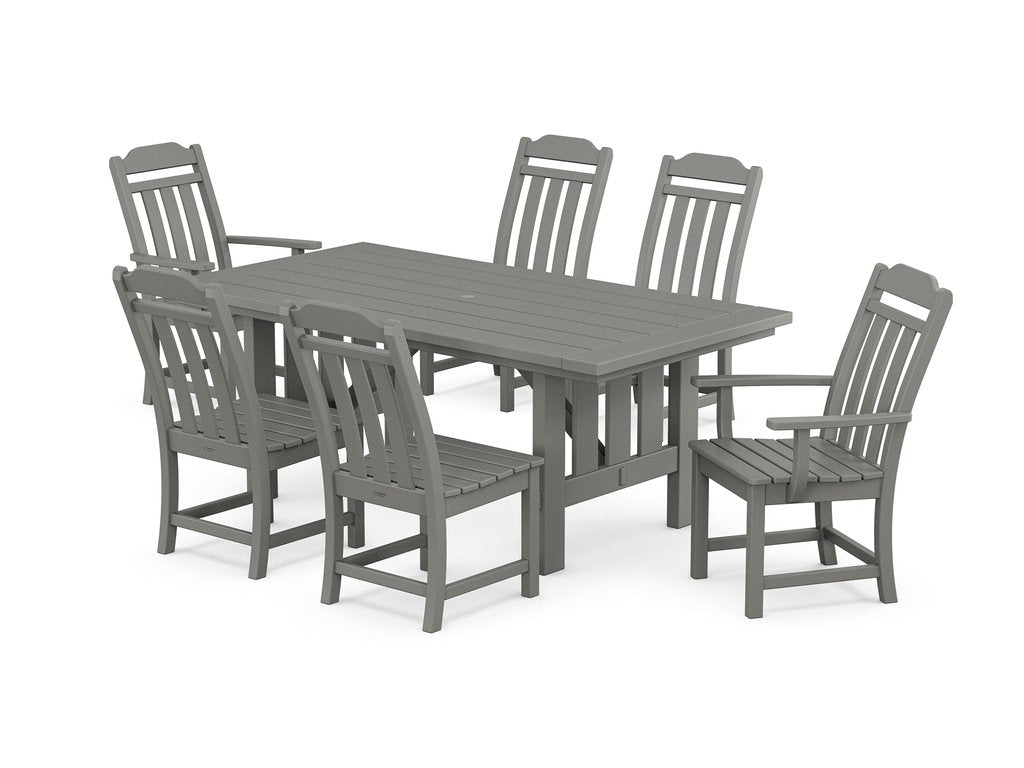 Country Living 7-Piece Dining Set with Mission Table Photo