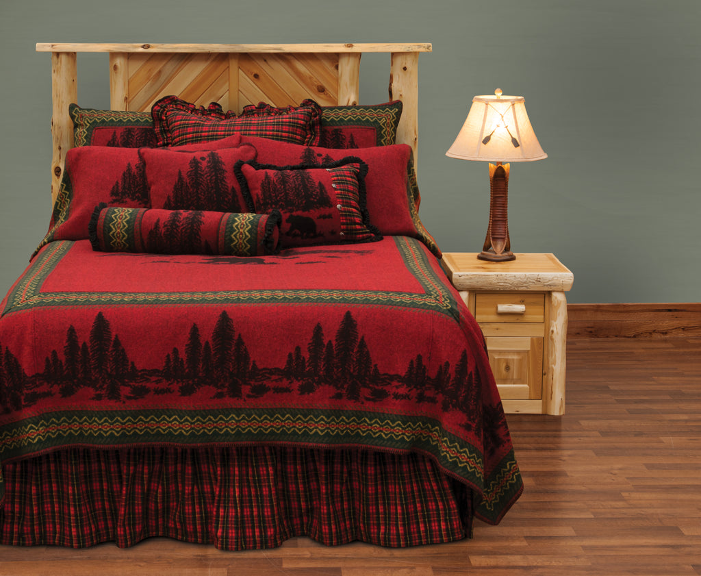 Wooded River Bear Bed Skirt by Wooded River