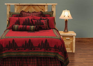 Wooded River Bear Bedspread Set