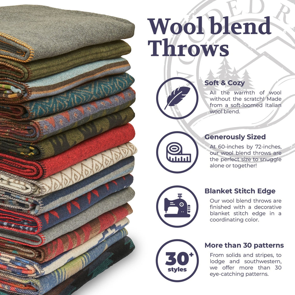 Wooded River Bear Throw