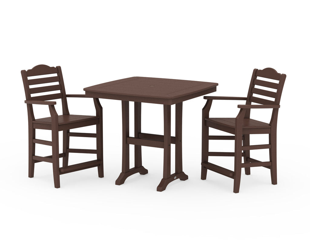 Savannah 3-Piece Counter Set with Trestle Legs Retreat Home Furniture