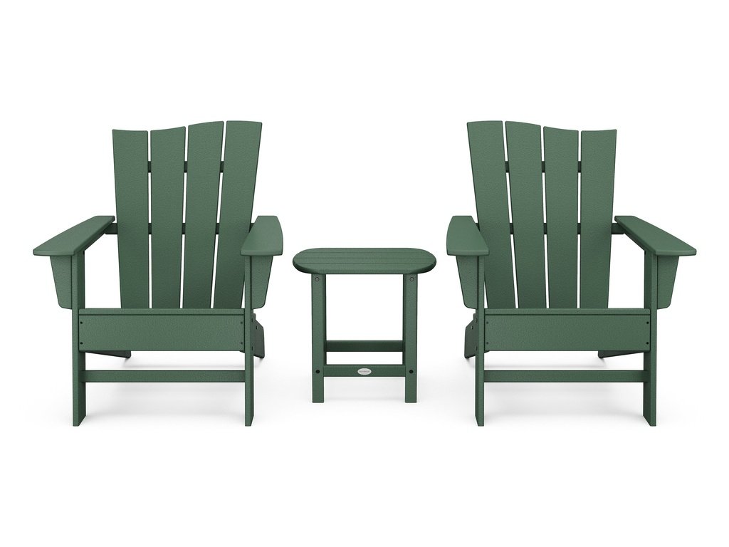 Wave 3-Piece Adirondack Chair Set Photo