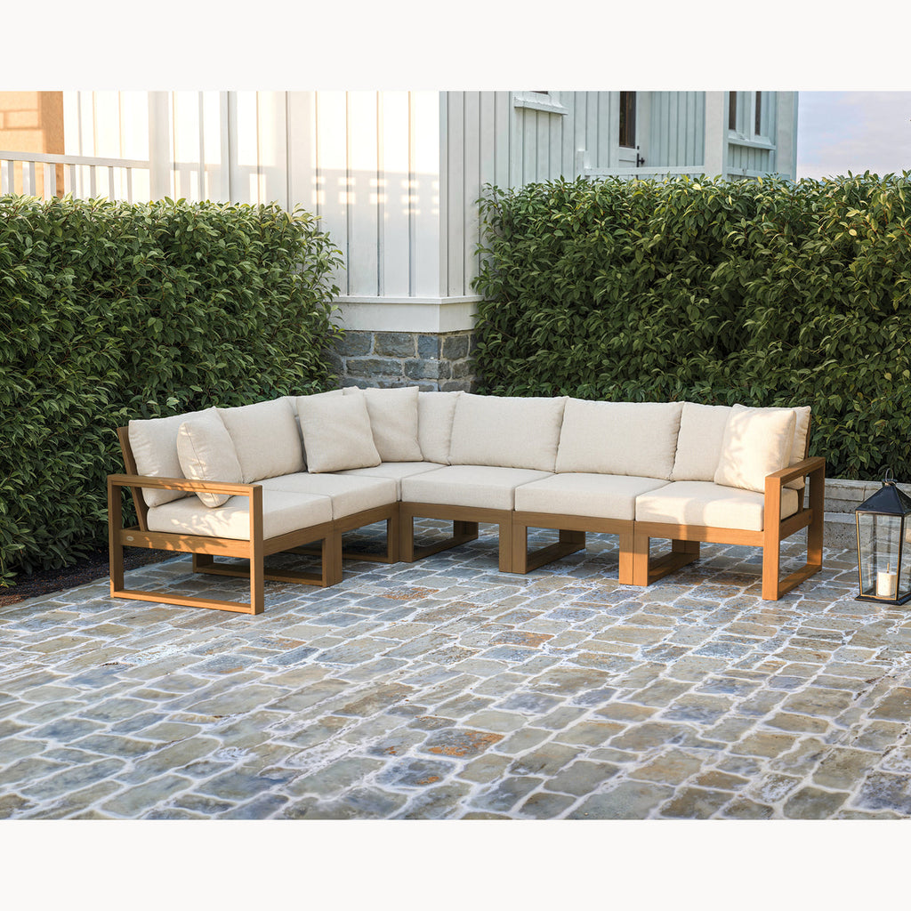 EDGE 6-Piece Modular Deep Seating Set Retreat Home Furniture