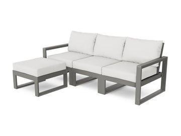 EDGE 4-Piece Modular Deep Seating Set with Ottoman Photo