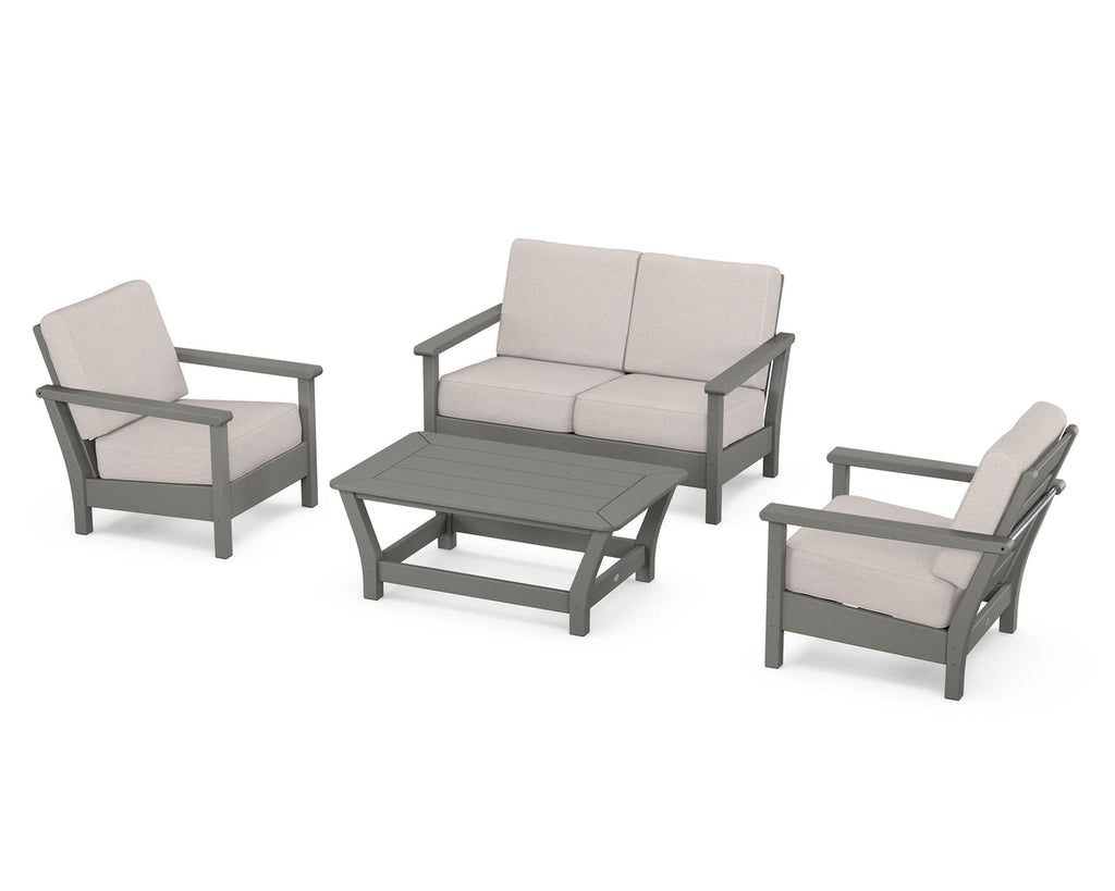 Harbour 4-Piece Deep Seating Set Retreat Home Furniture