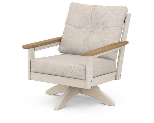 POLYWOOD Vineyard Deep Seating Swivel Chair | Select Accents