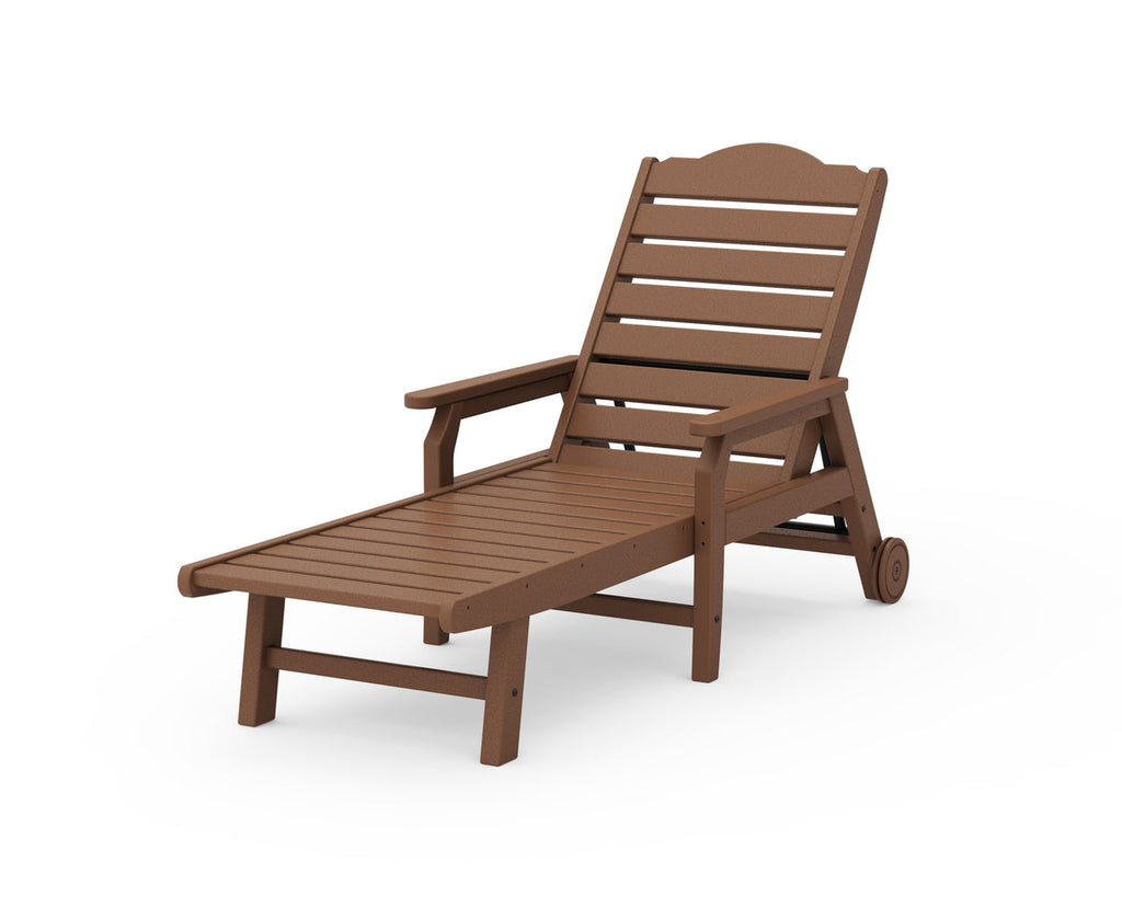 Savannah Chaise with Arms and Wheels Retreat Home Furniture