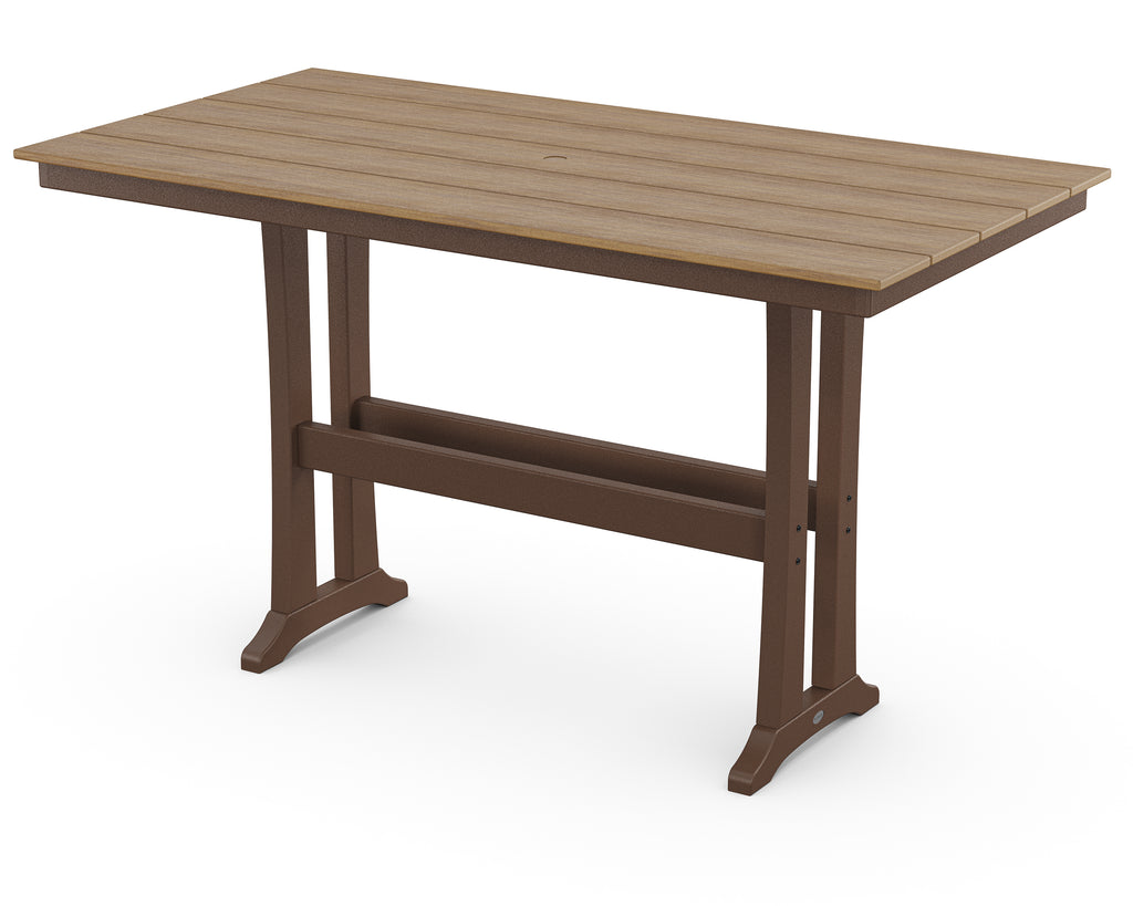 Farmhouse Trestle 37" x 72" Bar Table | Select Accents Retreat Home Furniture