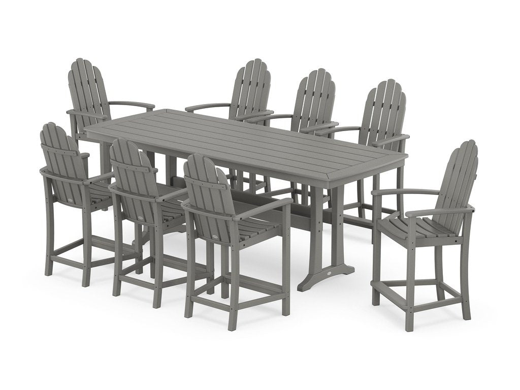 Classic Adirondack 9-Piece Counter Set with Trestle Legs Photo