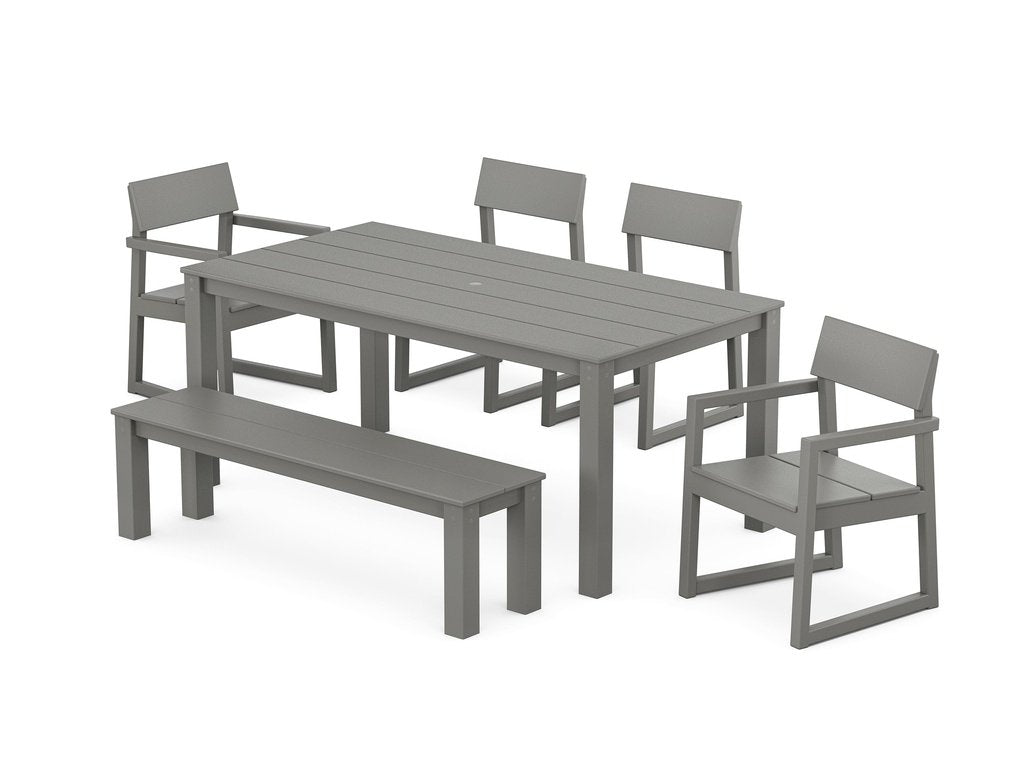 EDGE 6-Piece Parsons Dining Set with Bench Photo
