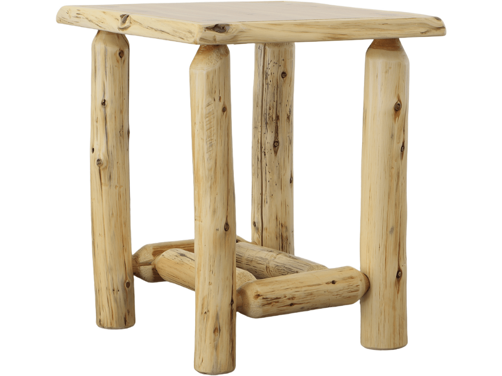 Zimmerman Rustic Woodworks End Tables – Rustic Cedar End Table
