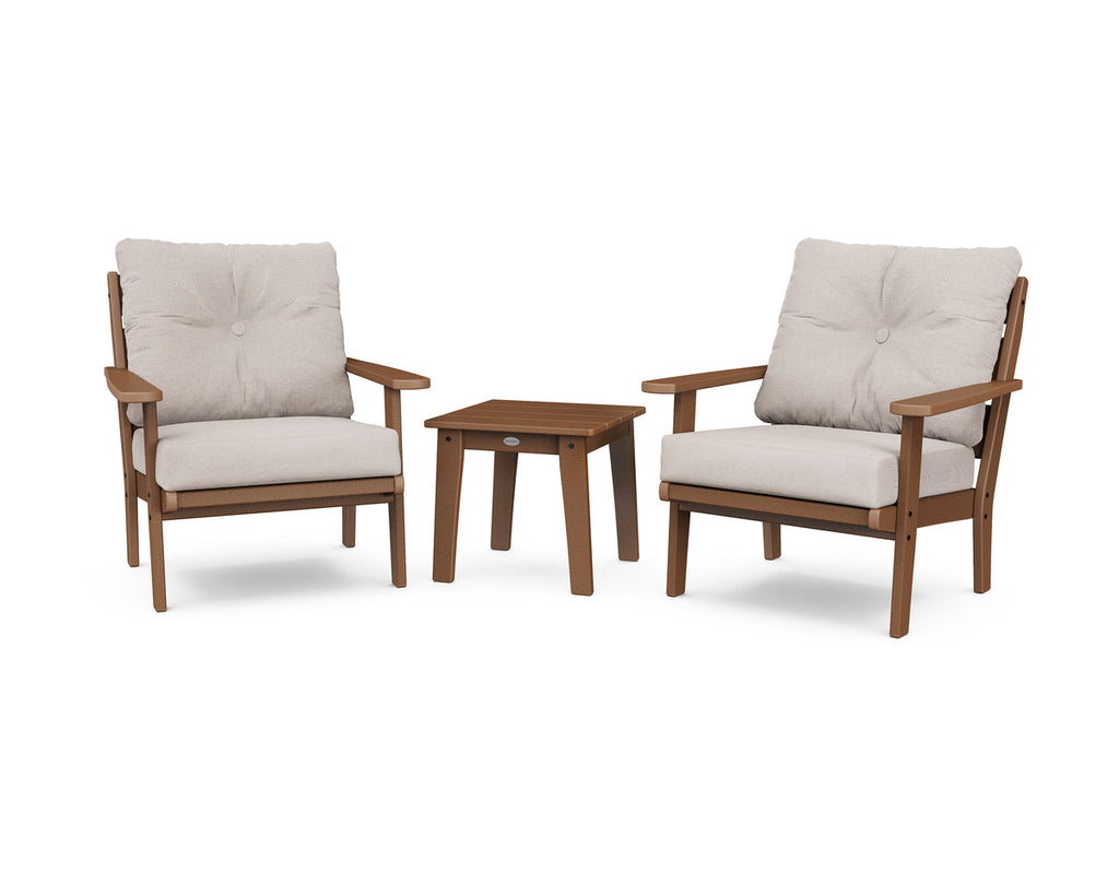 Lakeside 3-Piece Deep Seating Chair Set Retreat Home Furniture