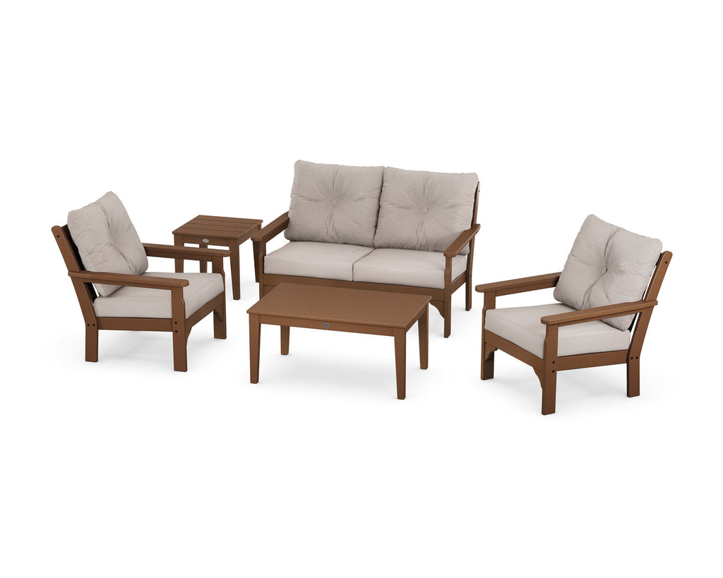 Vineyard 5-Piece Deep Seating Set Retreat Home Furniture