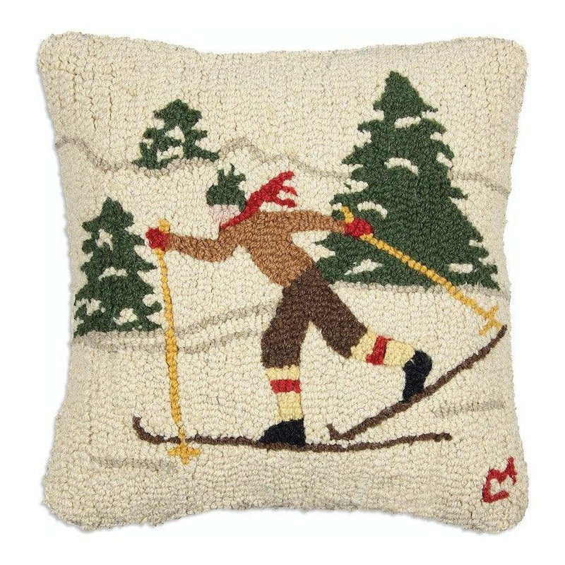 18 Cross Country Skier Pillow