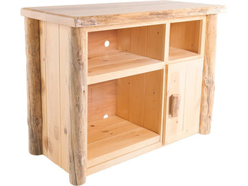 42 Rustic Red Pine TV Stand