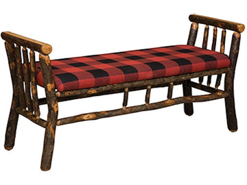 Bedroom Bench with Buffalo Check 537491