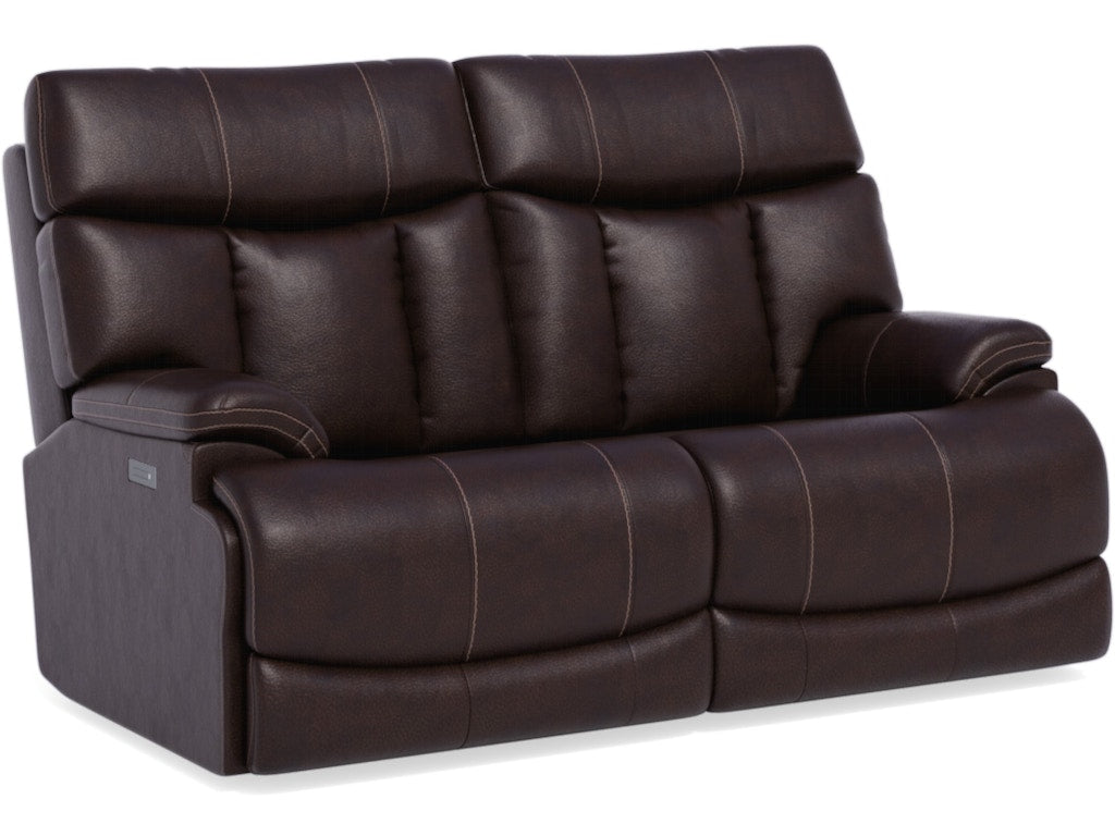 Clive Power Reclining Loveseat with Power Headrests and Lumbar 1595-60PH
