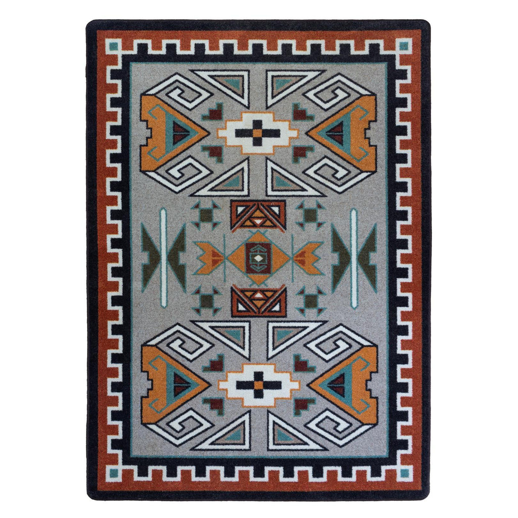 American Dakota Whiskey River 3 X 4 Rust Indoor Southwestern Area Rug in  the Rugs department at