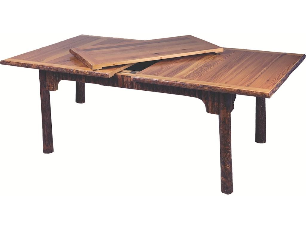 Extension Table with Bark Trim Apron-C - Retreat Home Furniture