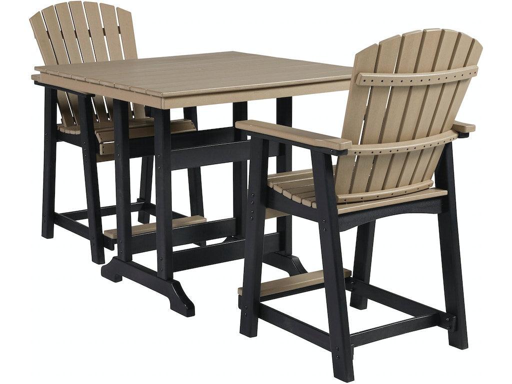 Fairen 3 PC Square Counter Height Dining Set