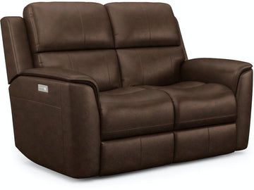 Henry Power Reclining Loveseat with Power Headrests and Lumbar 1041-60PH - Retreat Home Furniture