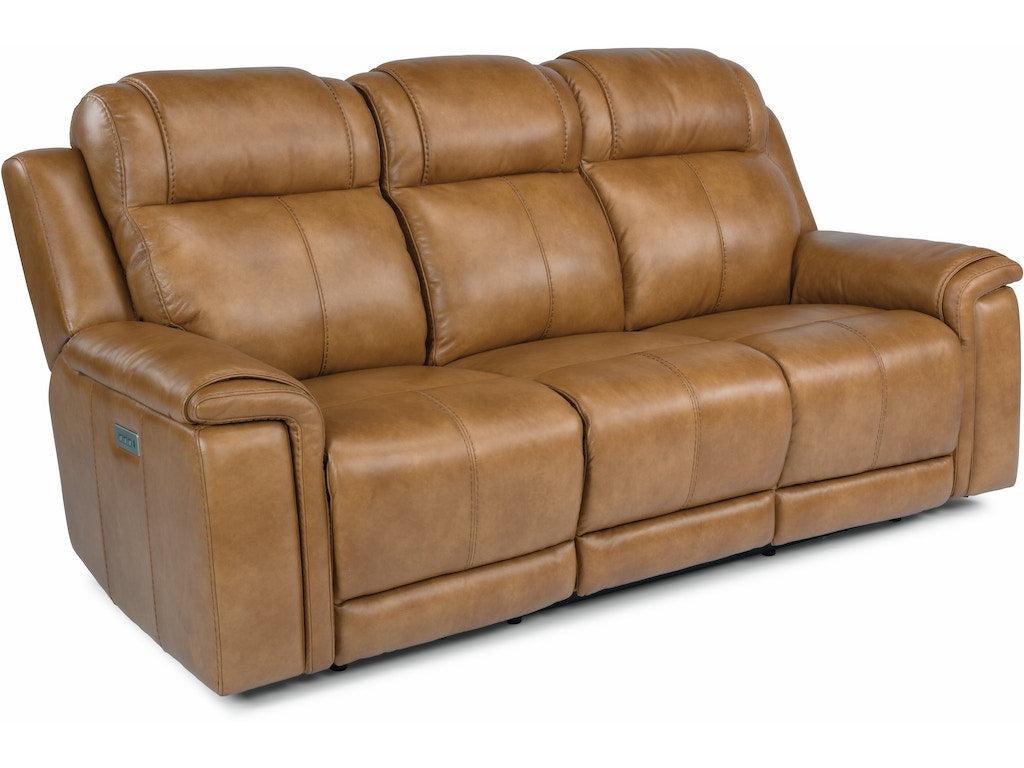 Kingsley Power Reclining Sofa with Power Headrests and Lumbar