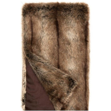 Limited Edition Coyote Faux Fur Throw